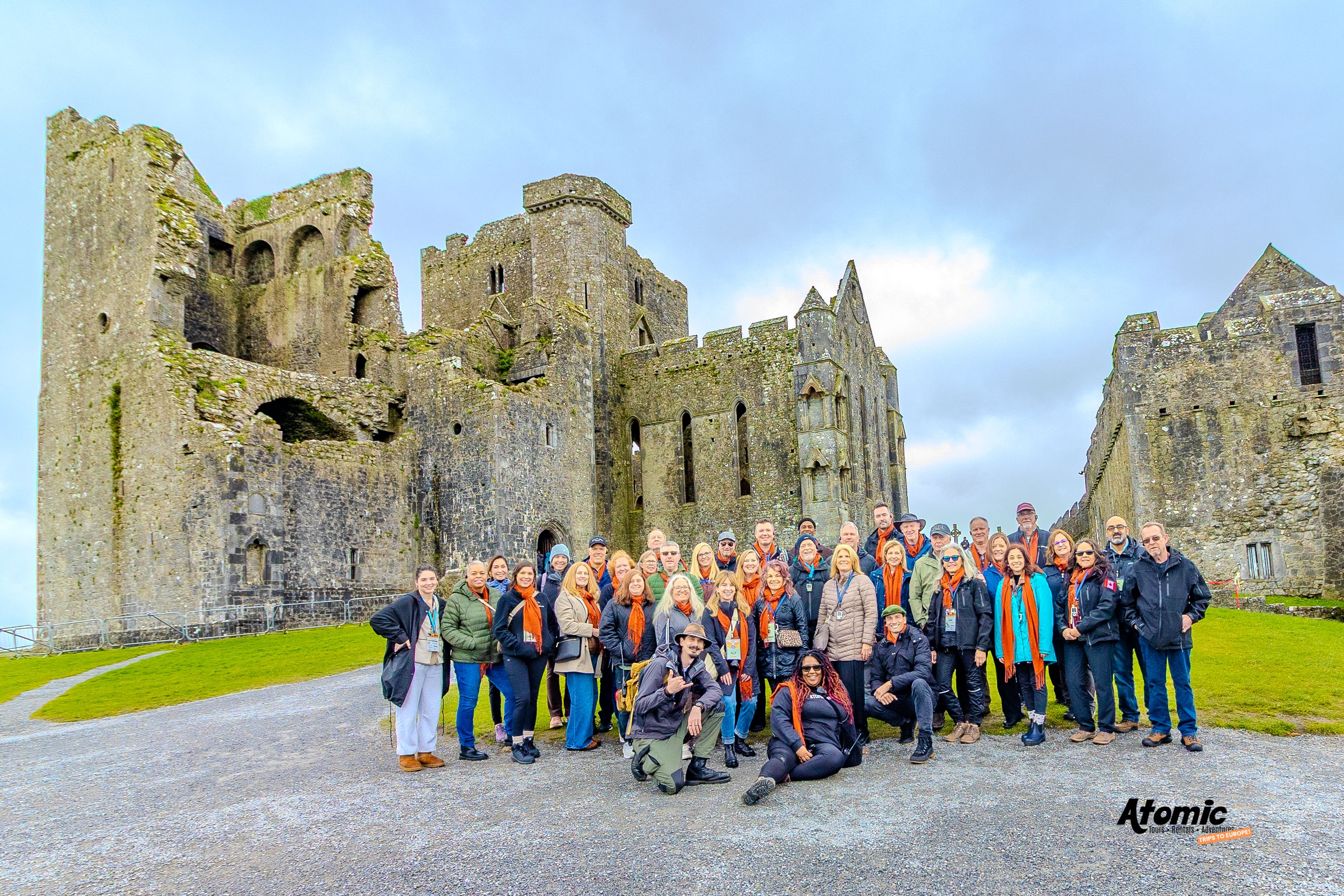 The group at an Irish castle