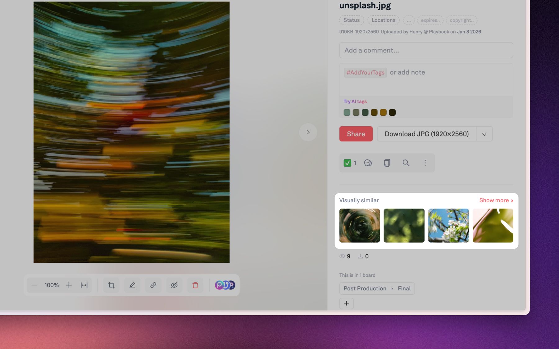 Visually similar search groups look-alike assets no folder structure could.