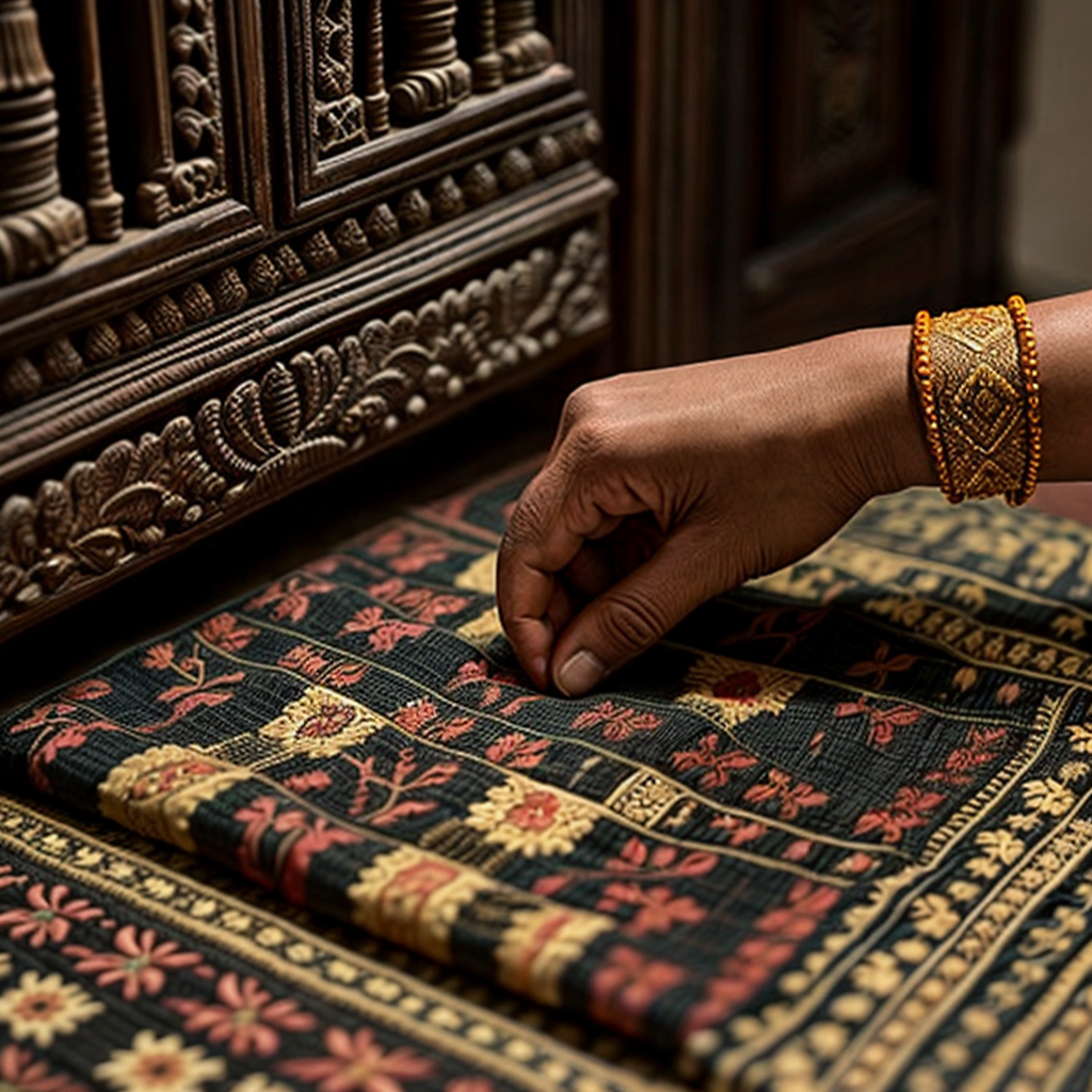 Traditional Indian textiles are renowned for their intricate embroidery, weaving, and printing techniques, all of which are painstakingly crafted by skilled artisans.