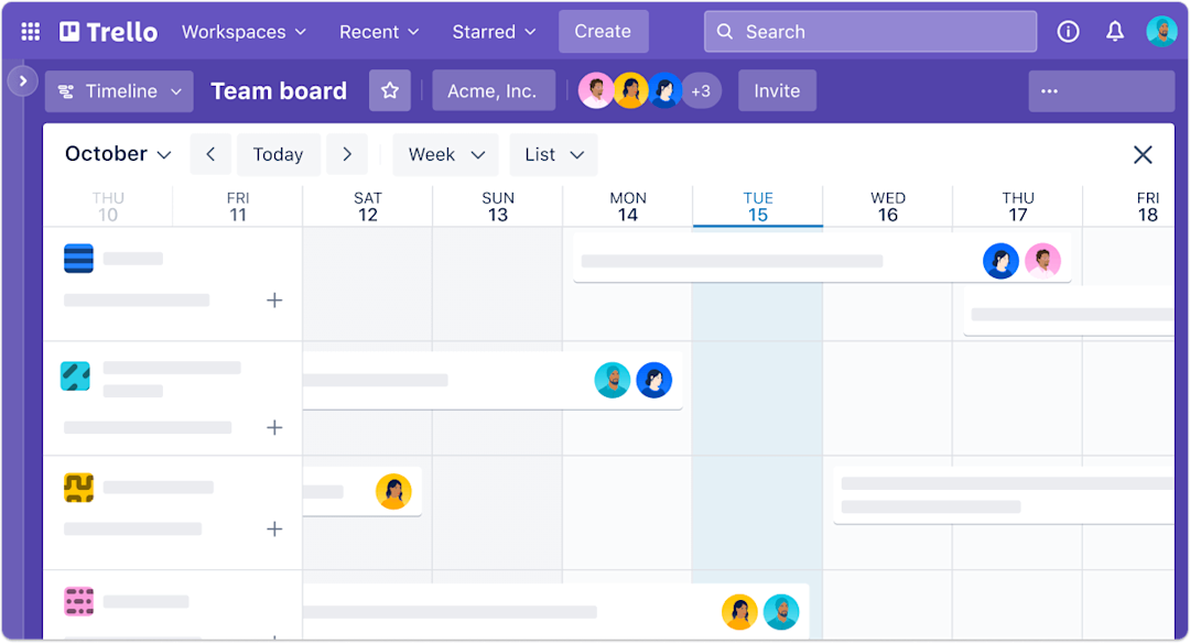 Trello product screenshot