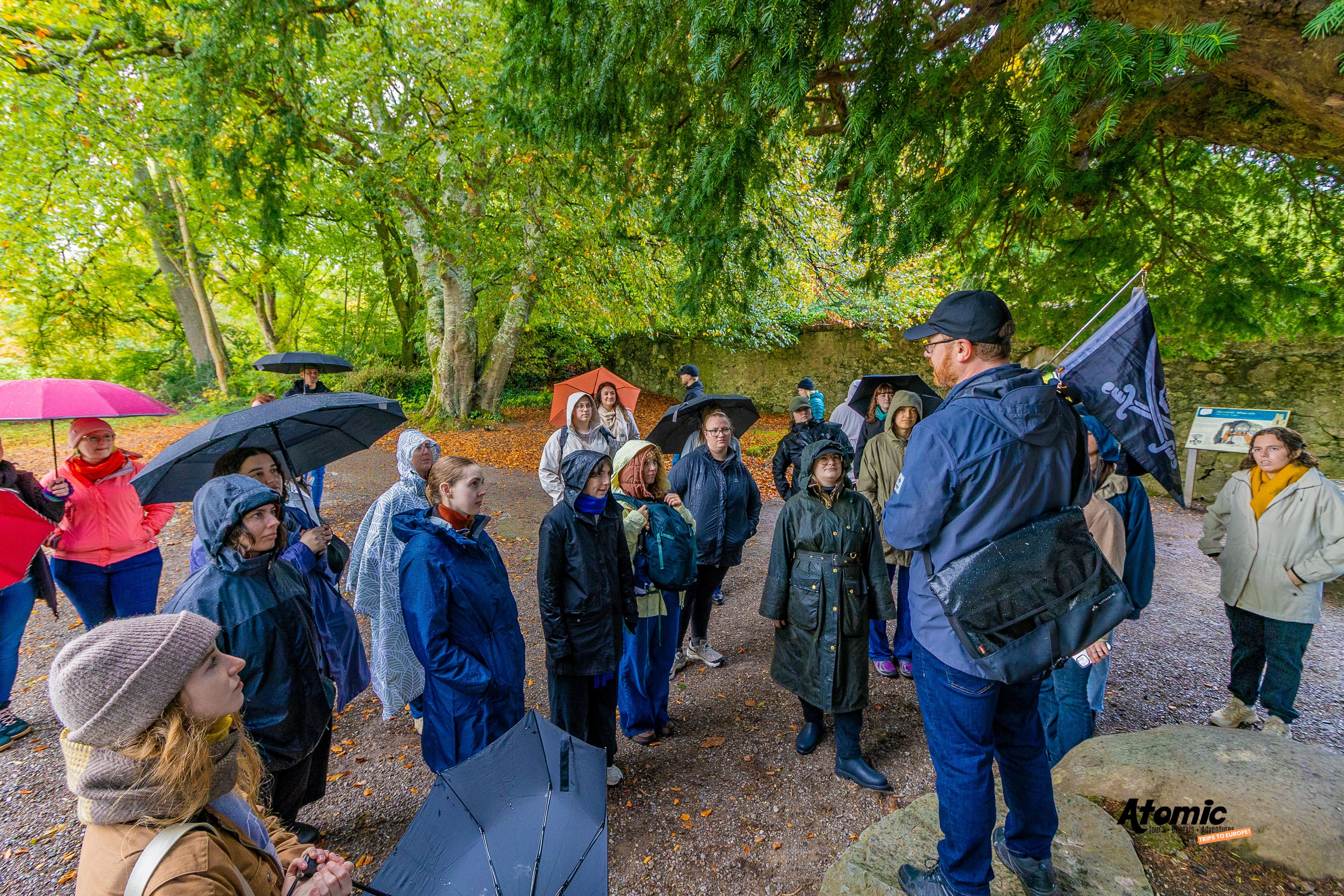 The group out walking in Ireland