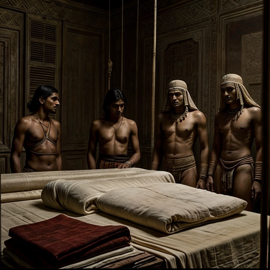 India's textile industry flourished due to extensive trade relations with foreign civilizations such as Romans, Greeks, and Egyptians.