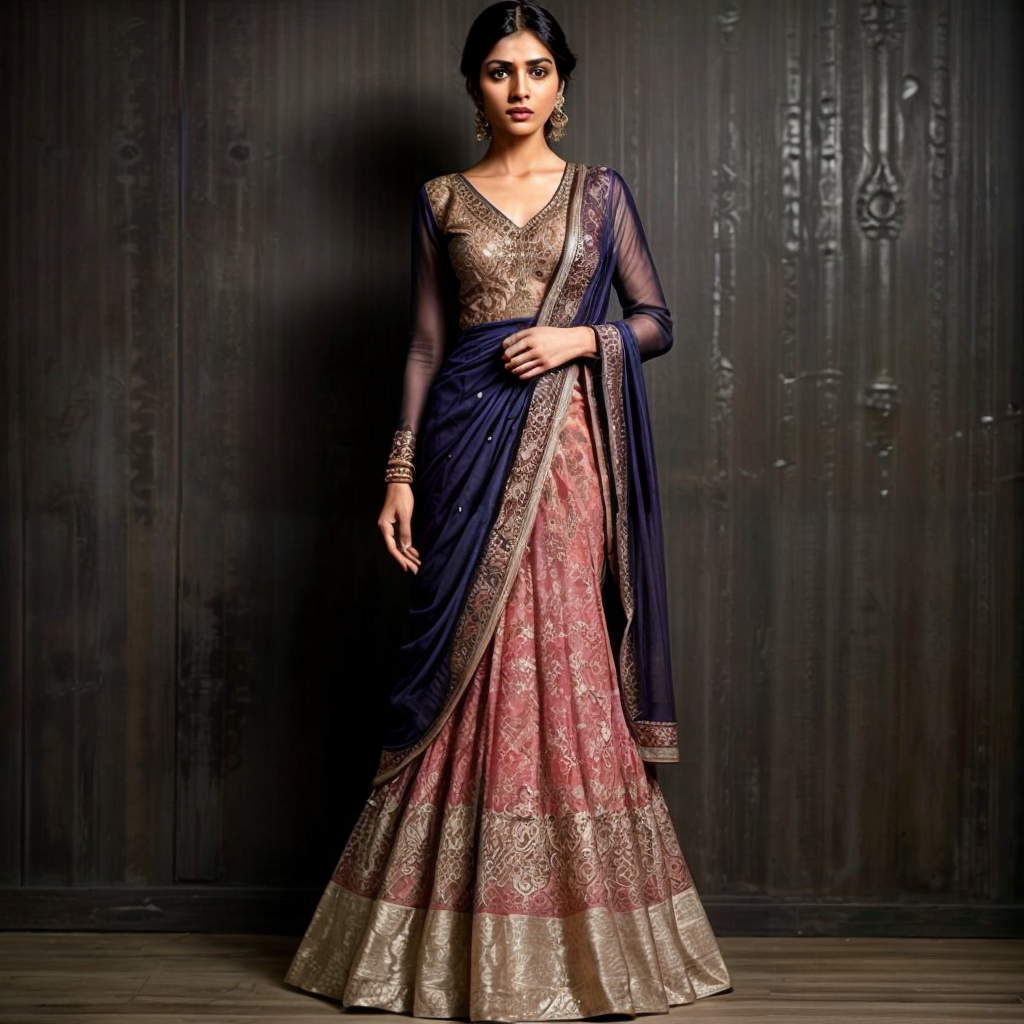 Contemporary designers are experimenting with blending traditional textiles with modern silhouettes, creating an enchanting amalgamation of old-world charm and contemporary elegance.