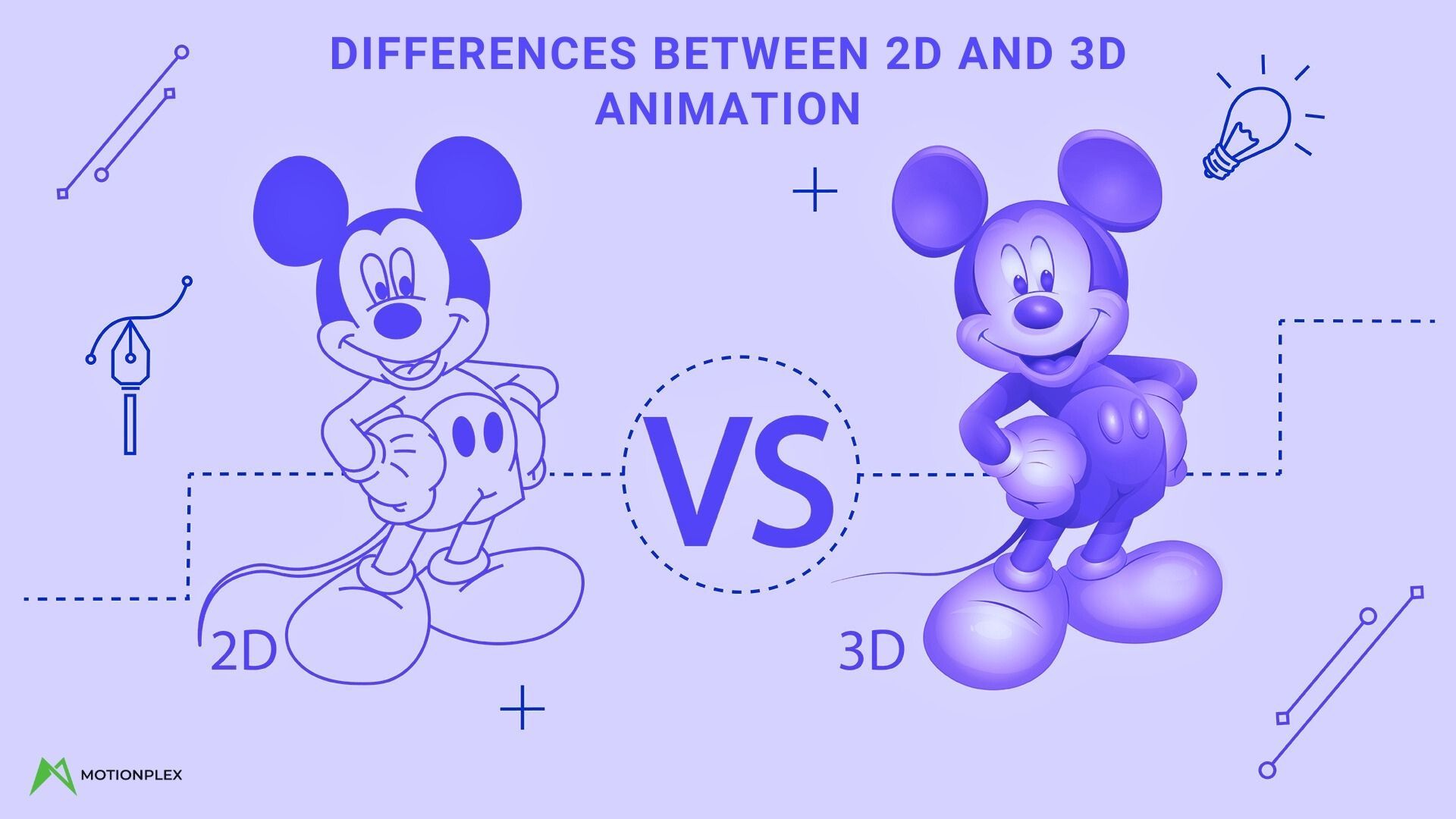 Valuable Differences between 2D and 3D Animation - Motionplex