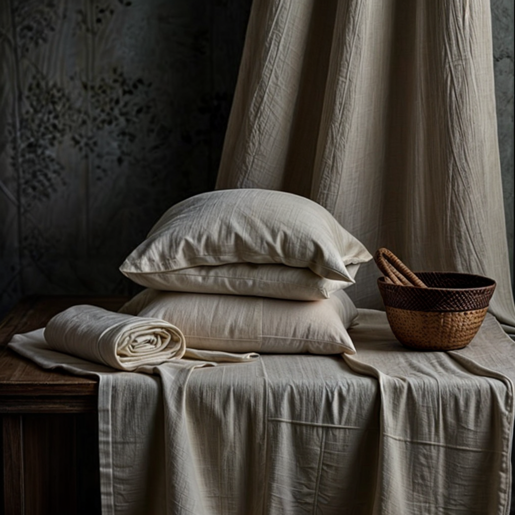 The shift towards organic materials like organic cotton and Ahimsa silk reflects a commitment to sustainability and ethical production practices.