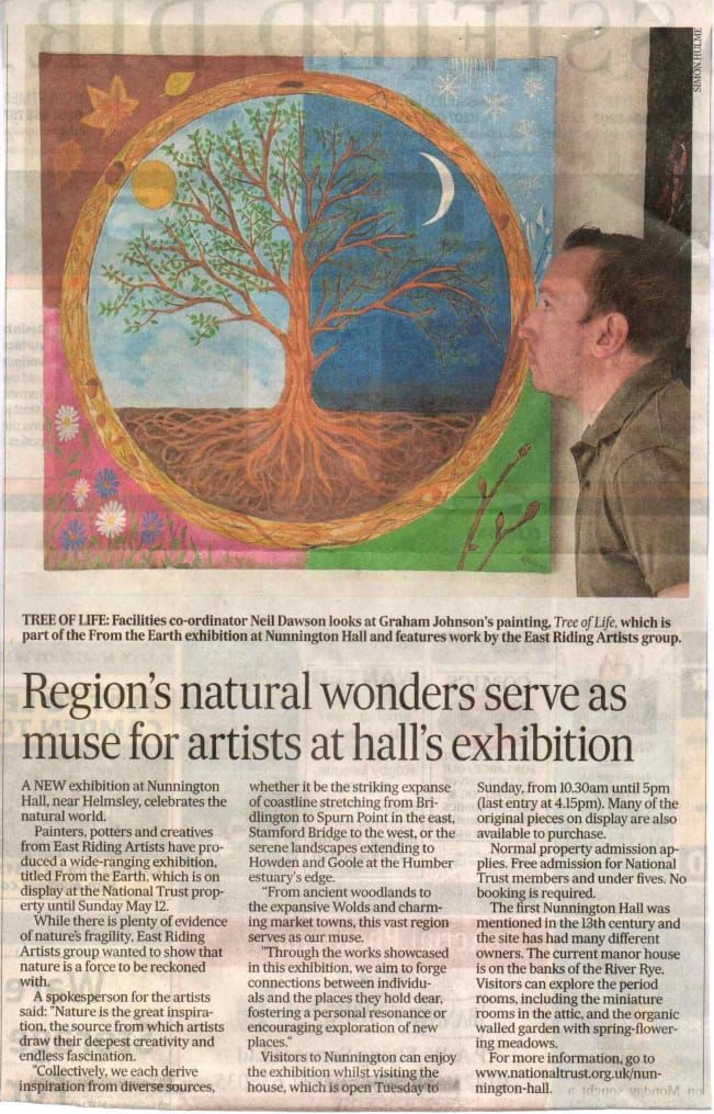 A local feature about the exhibition of this and other paintings by East Riding Artists