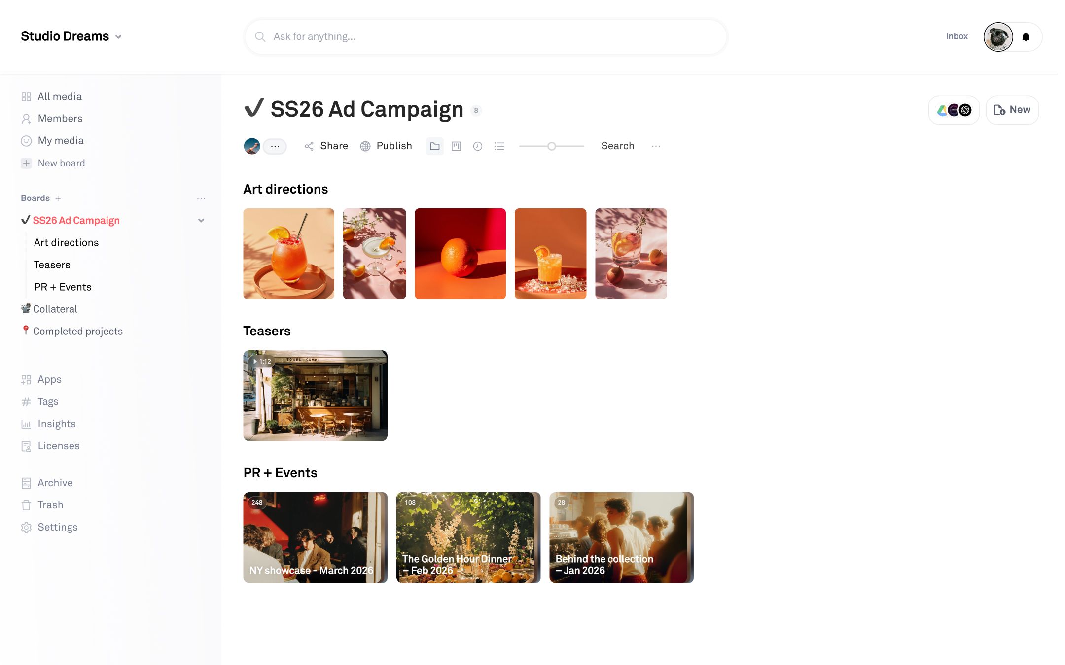 Playbook Media Library