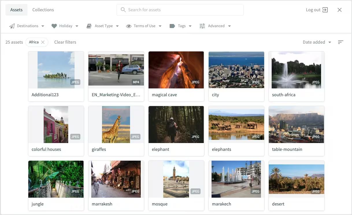 Bynder product screenshot