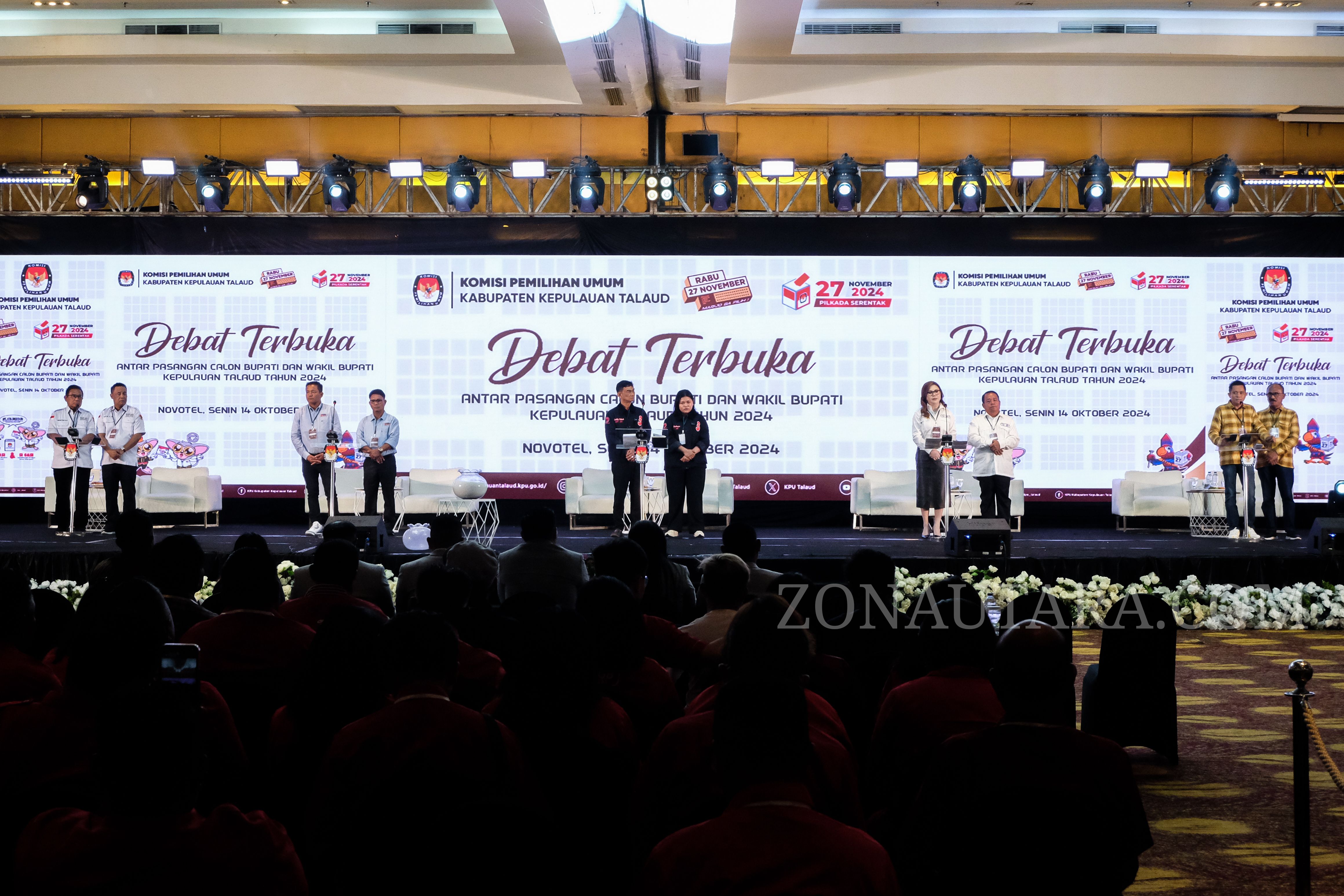 FOTO: Debat publik pertama antar Paslon Bupati dan Wakil Bupati Kepulauan Talaud