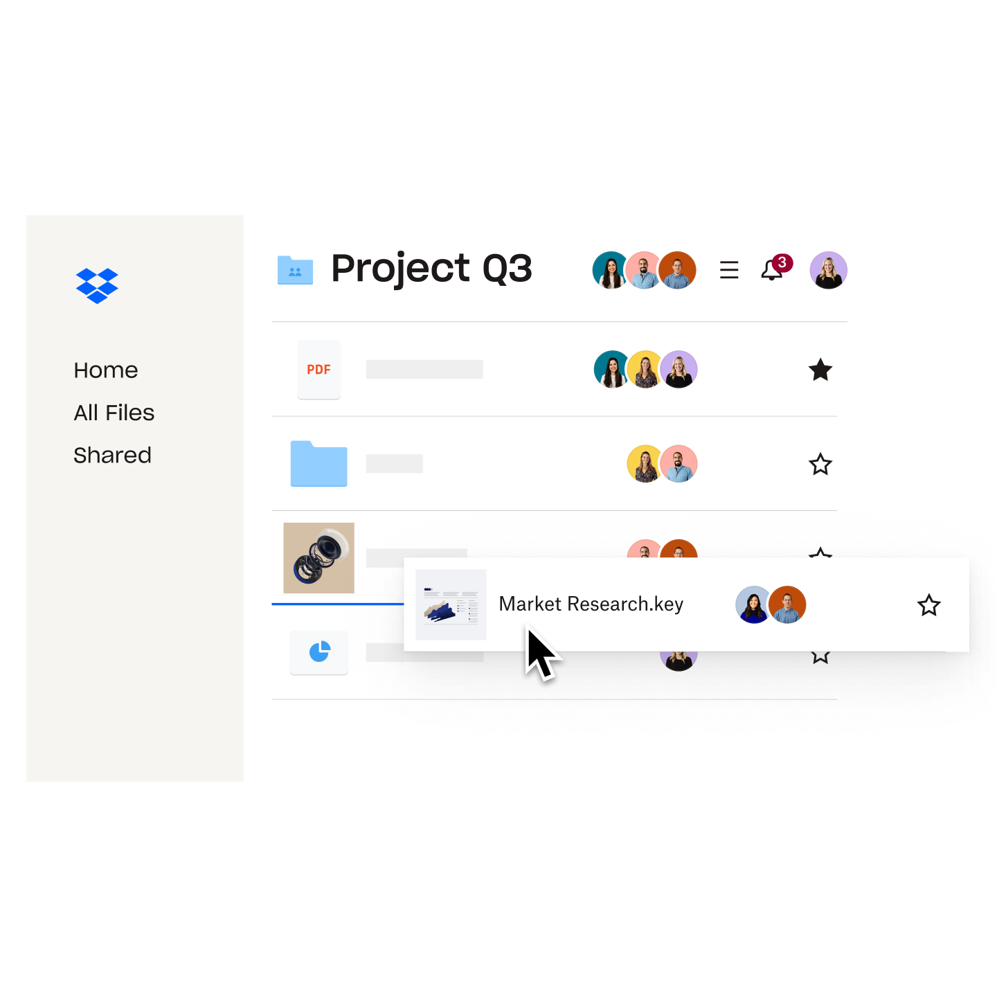 Dropbox product screenshot