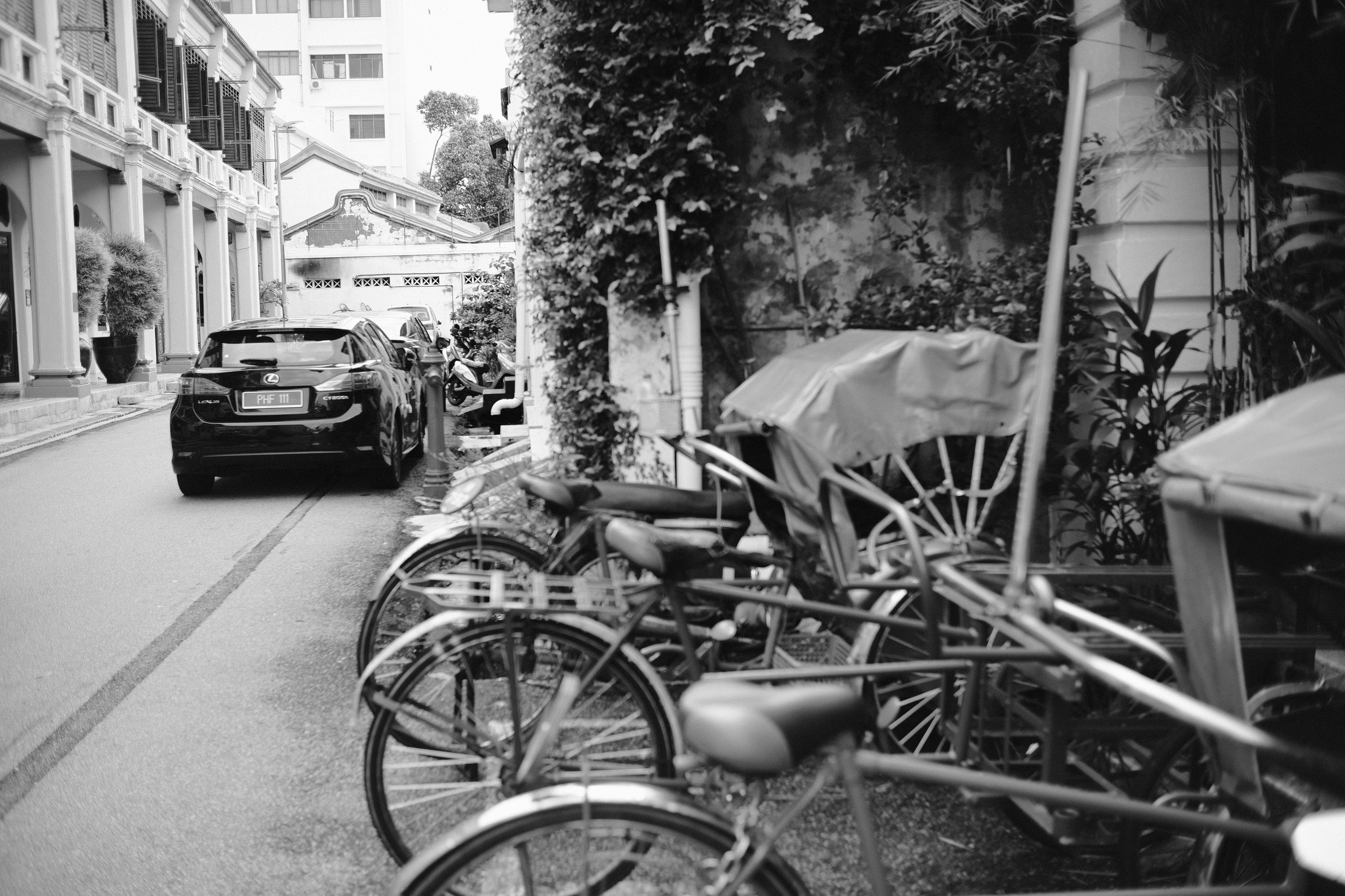 Penang trishaw parking