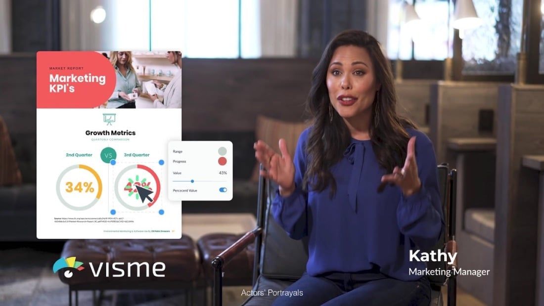 Visme product screenshot