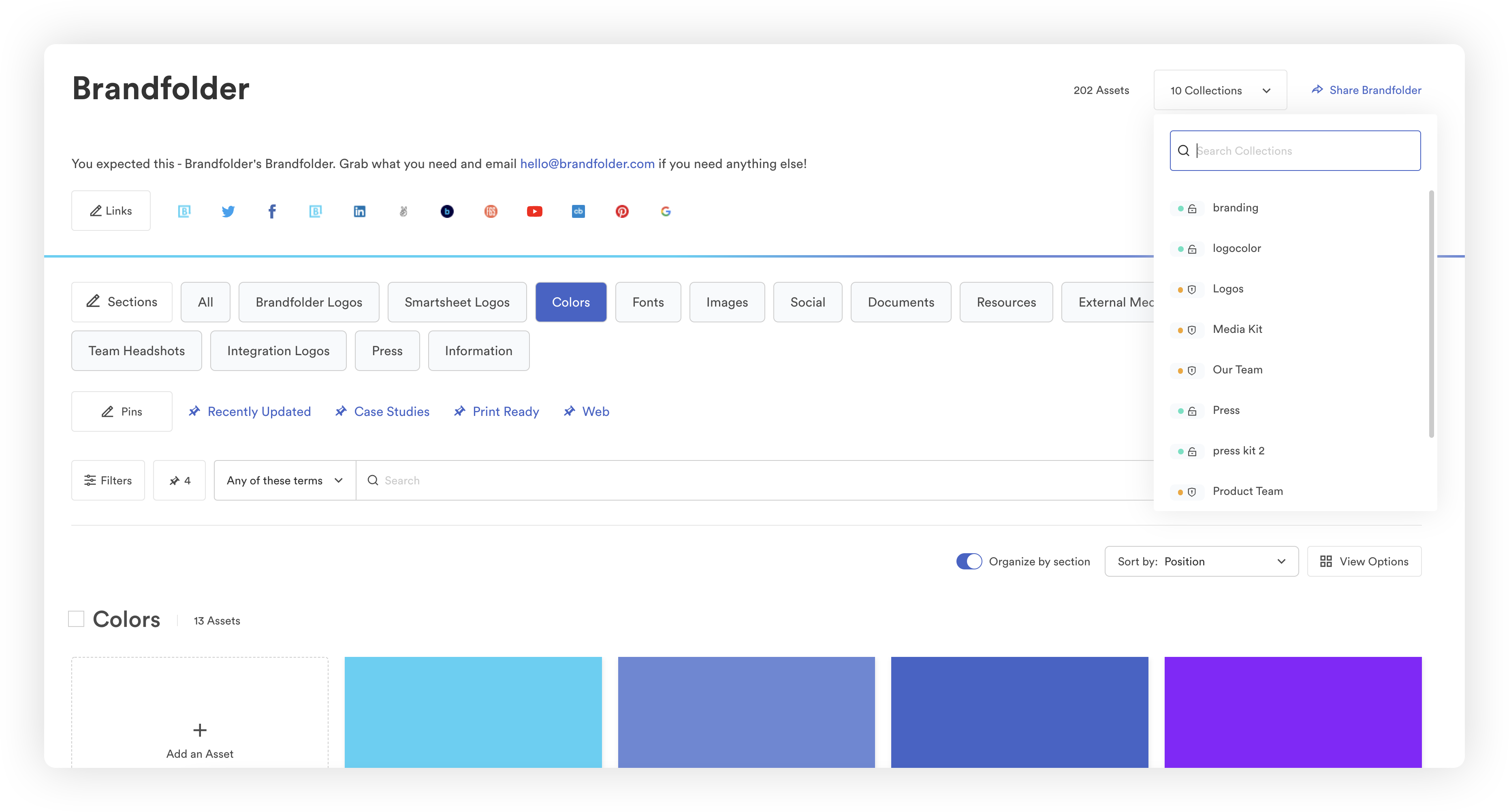 Brandfolder product screenshot