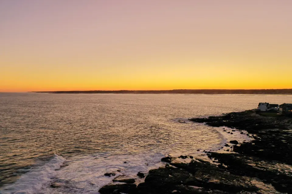 Last Light on the Rocks