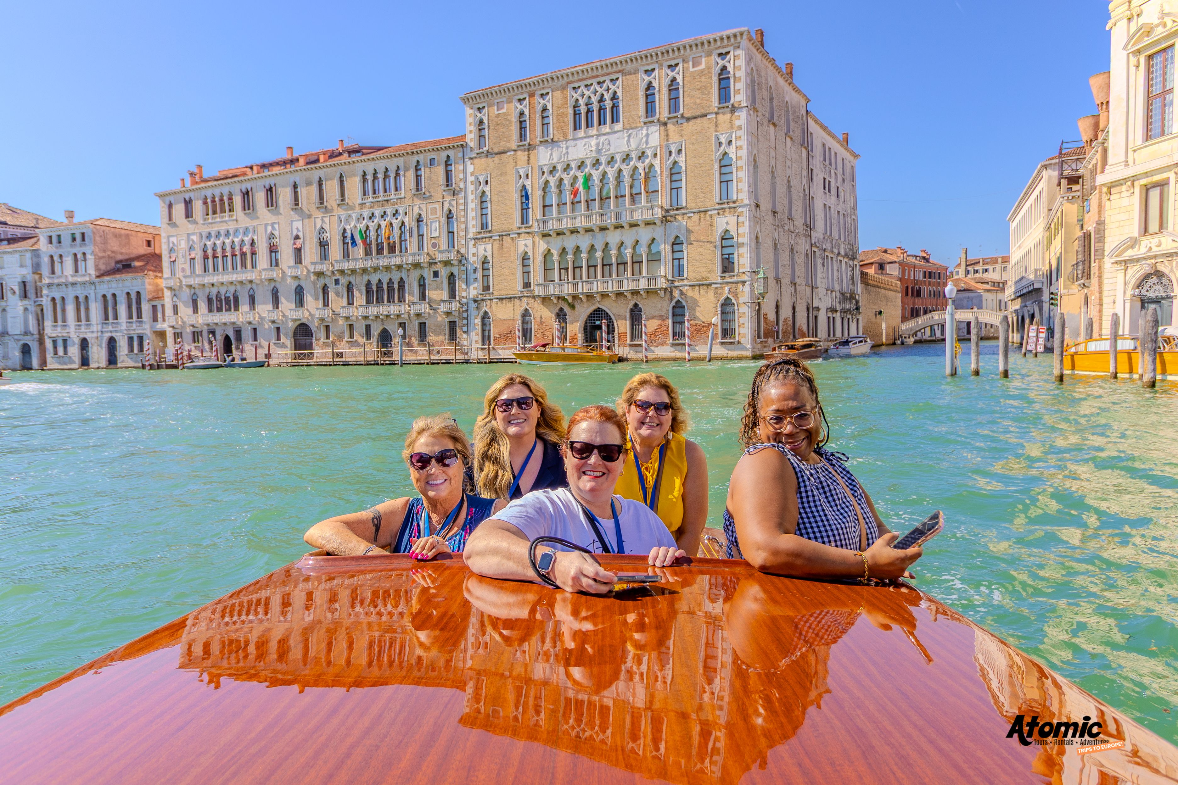 The group on the Grand Canal in Venice