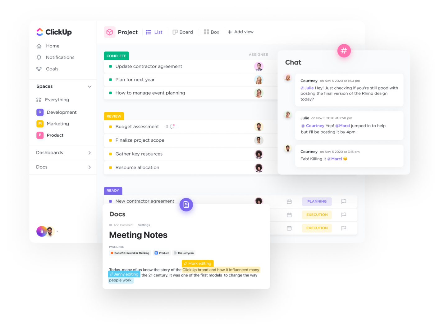 ClickUp product screenshot