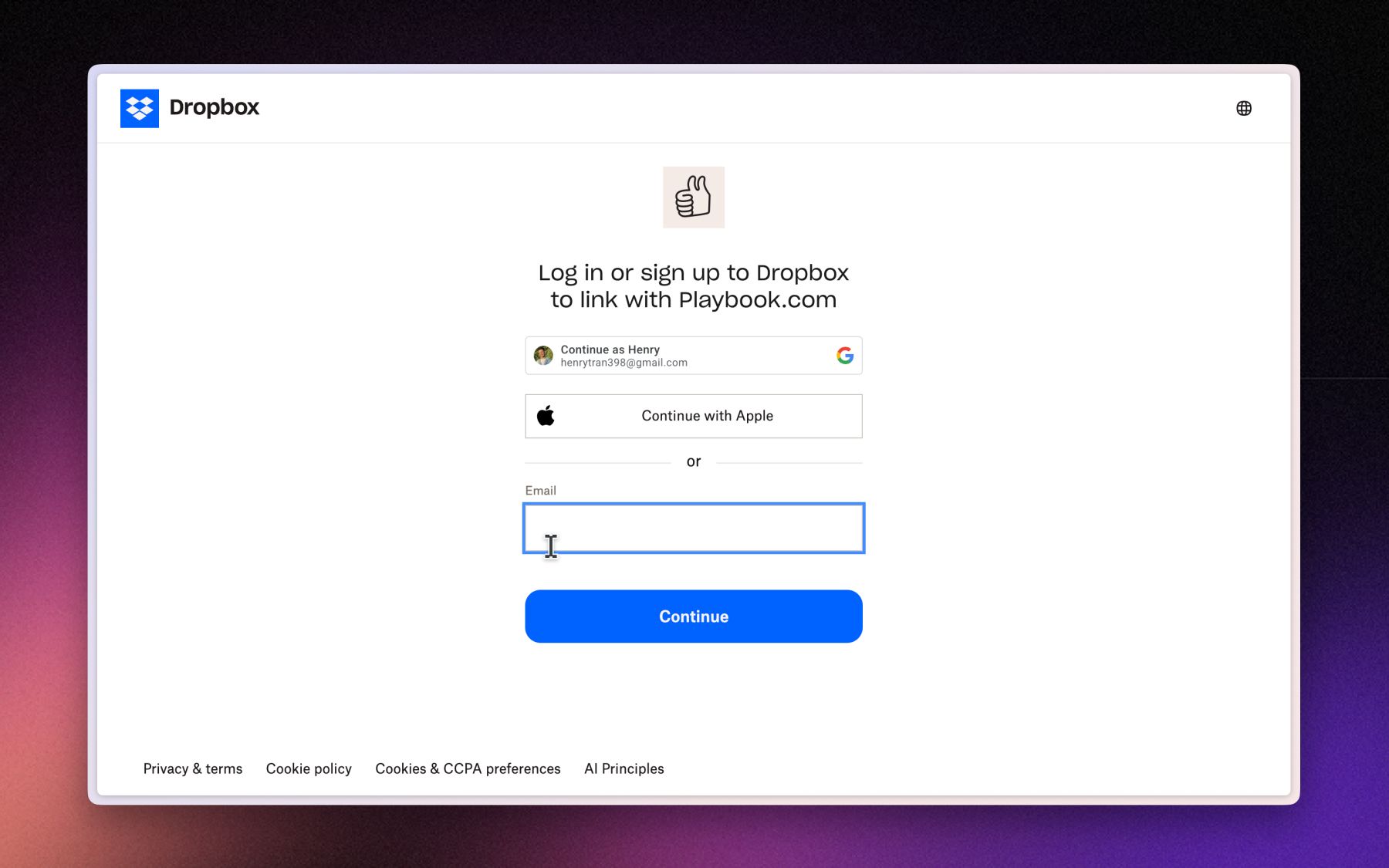 Connect Google Drive, Dropbox, and OneDrive and sync files straight into Playbook.
