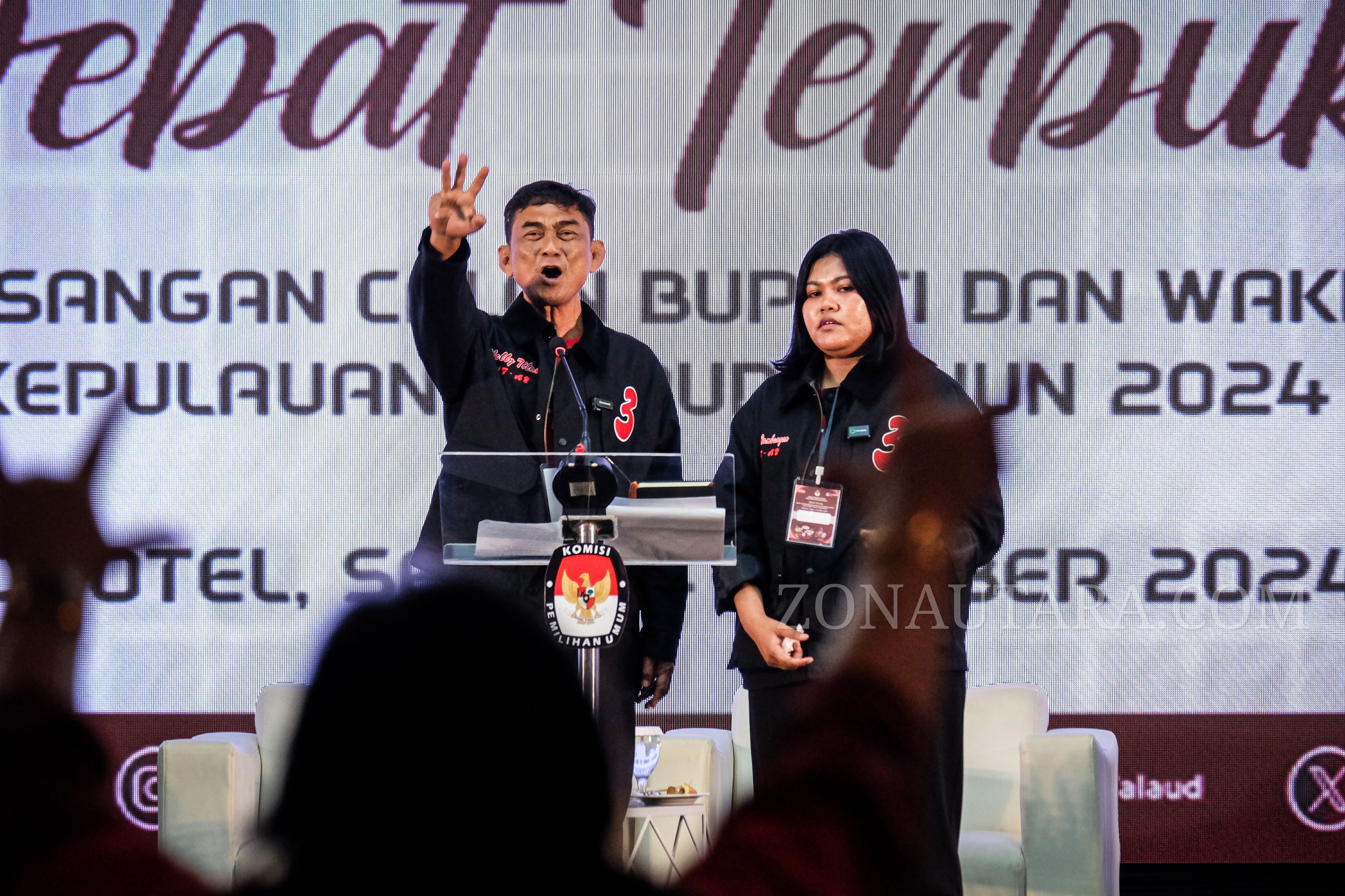 FOTO: Debat publik pertama antar Paslon Bupati dan Wakil Bupati Kepulauan Talaud