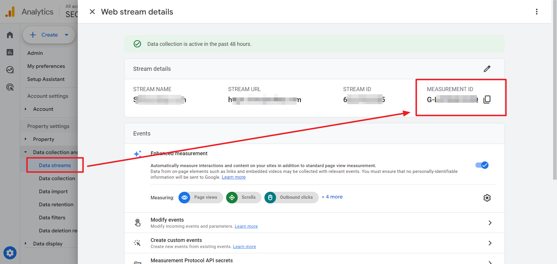 Google Analytics (GA4) - Measurement Id